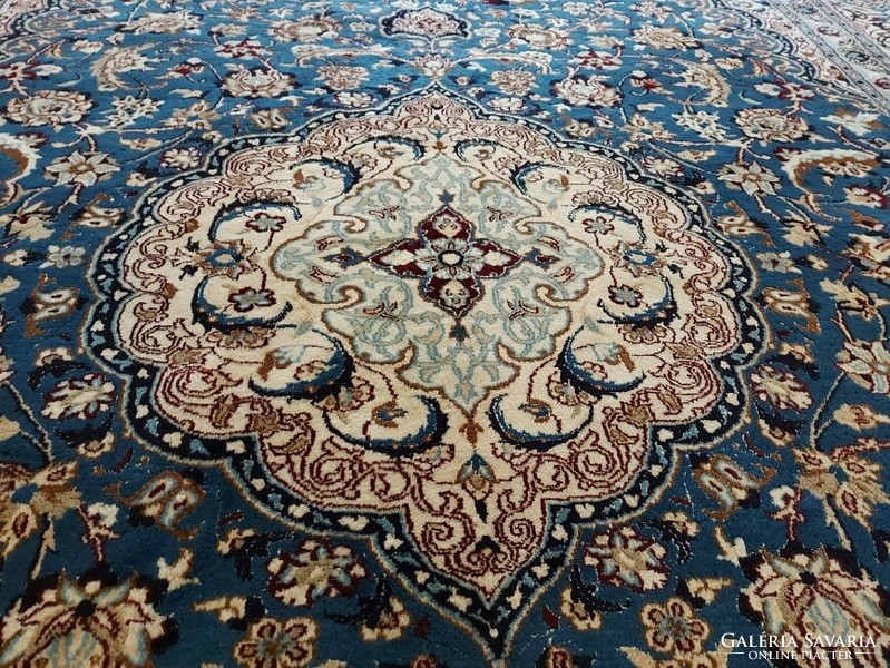 Eredeti iráni nain 294x397 kézi csomózású gyapjú perzsa szőnyeg PF_09