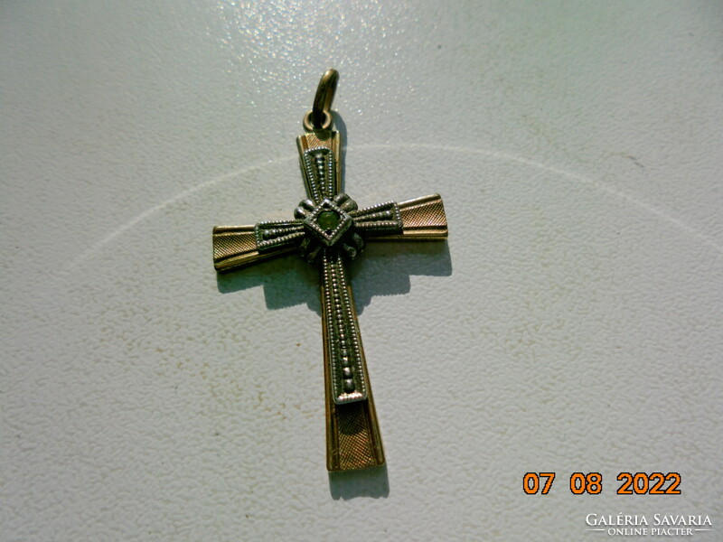 Gilded, gilded older French cross pendant