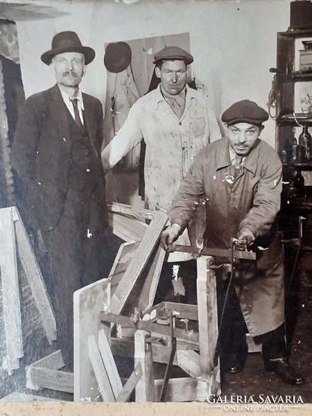 Old photo 1936 Budapest vintage professional photo of István Bebők, scale maker