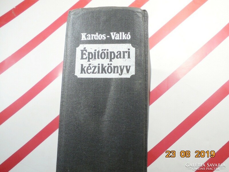 Andor Kardos, Dr. Gábor Valkó: construction industry handbook