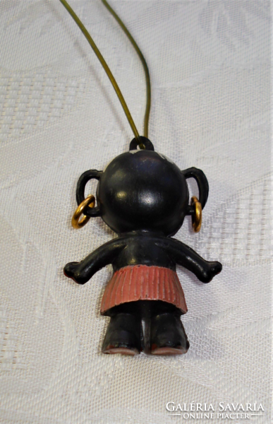 Retro, negro doll plastic figure, traffic goods from the 70s