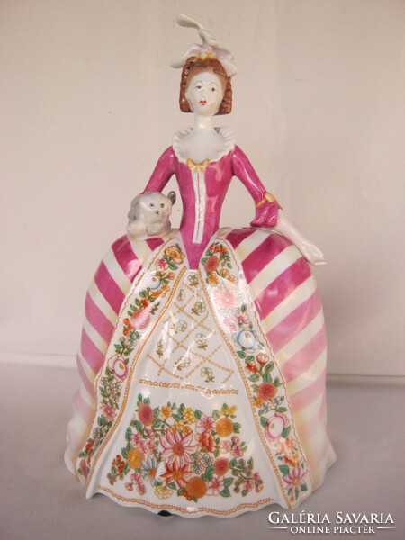 Raven House porcelain baroque lady woman girl large size 32 cm