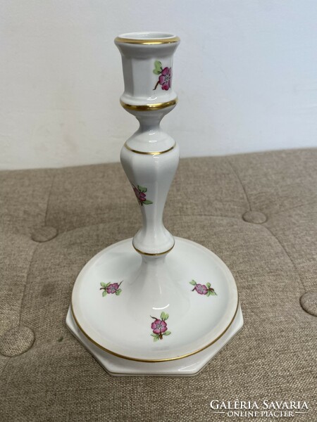 Herend flower-patterned porcelain candle holder perfect a23