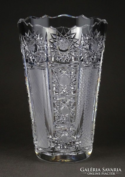 1K238 flawless polished glass crystal vase flower vase 16 cm