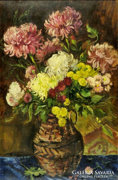 Radnay-Rózsay Miklós : "Virágcsendélet" 1942