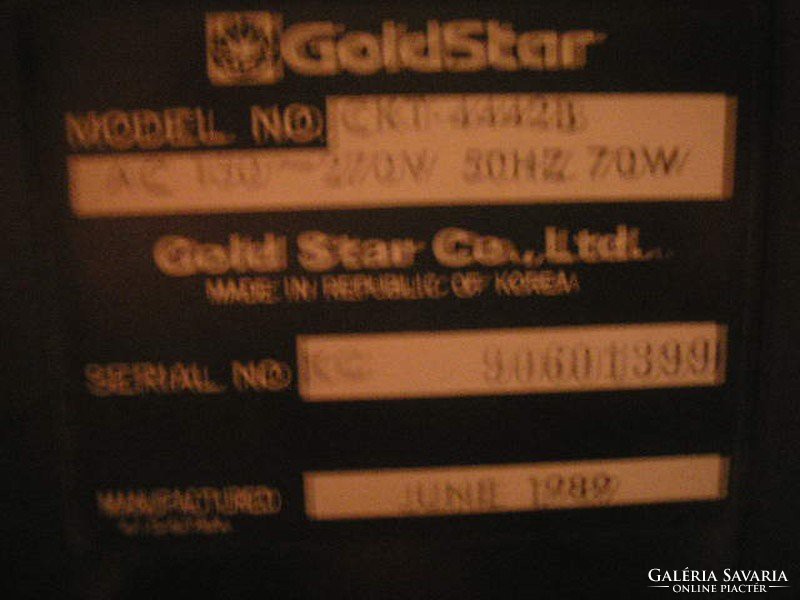 Retro Tv újszerű GOLD STAR nyaralóból 1975 eredeti plexi képernyővédővel keveset használt