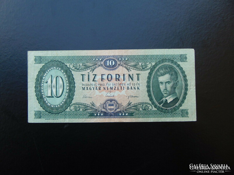 10 forint 1962 Vízjeles papíron