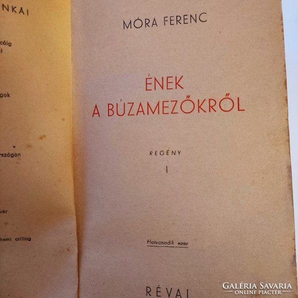 Ferenc Móra: song about the wheat fields, 1944.