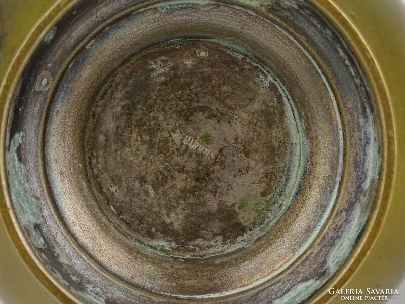 1D690 Antik díszes nagyméretű J. Birkner réz teáskanna 20 cm