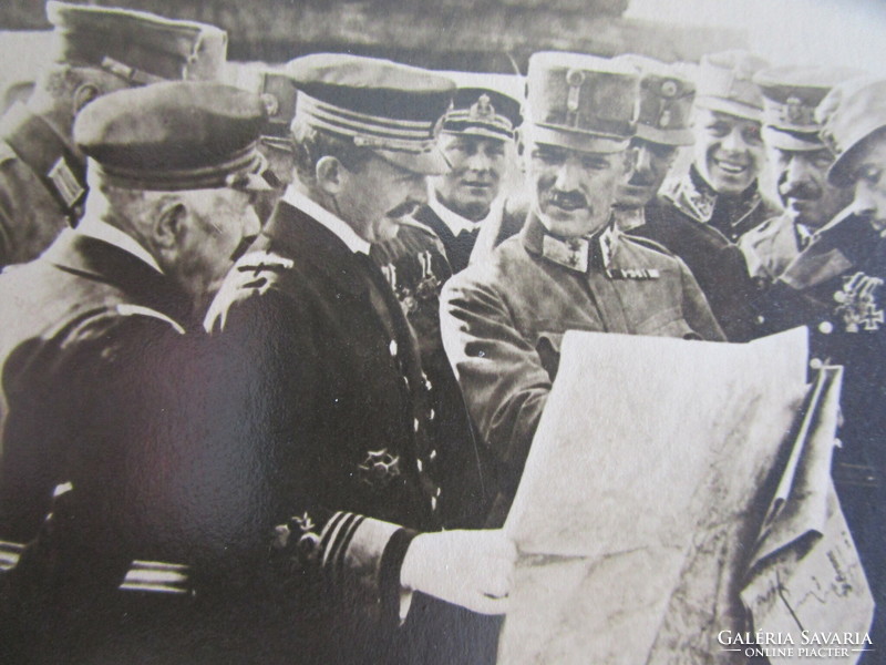 1917 MAGYAR KIRÁLY IV. KÁROLY Emperor S.M.S. Chameleon fedélzetén JELZ eredeti korabeli fotó