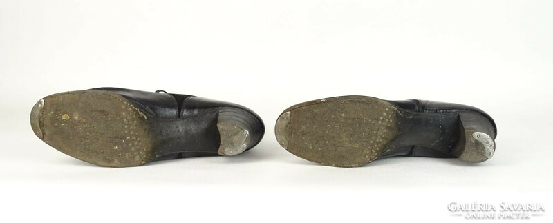 0U909 Antik Triznya József fekete női cipő csizma