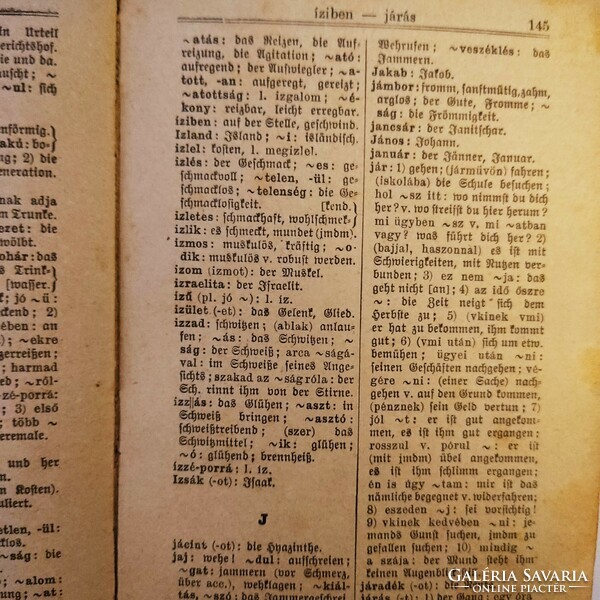 Hungarian and German pocket dictionary