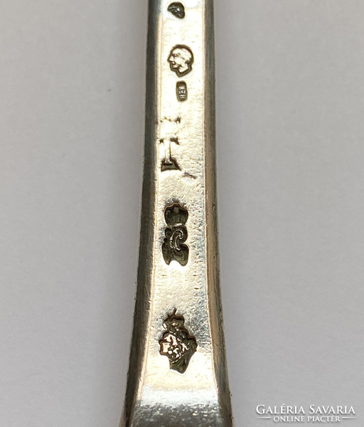 French silver sugar spoon 1756-72!