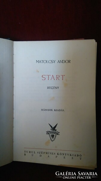 Andor Matolcsy: start-turul association szépmives comradeship association ca. 1940