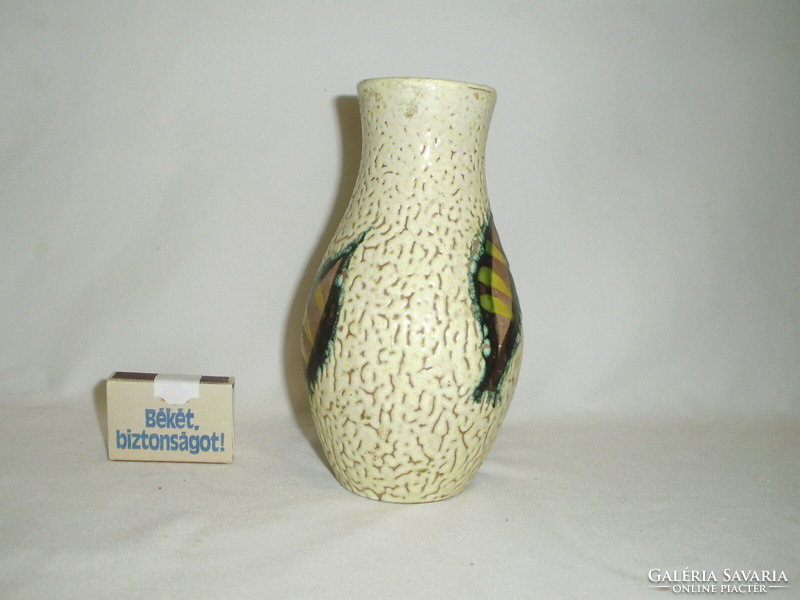 Vintage cracked ceramic vase