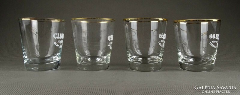 1K159 old whiskey club 99 glass glasses 4 pieces