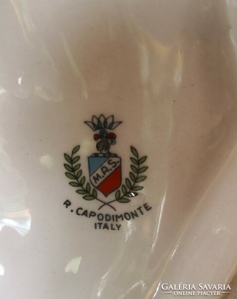 DT/099 - Capodimonte vintage Cherub díszváza