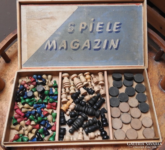 Spiele Magazin – antik  társasjáték készlet 3