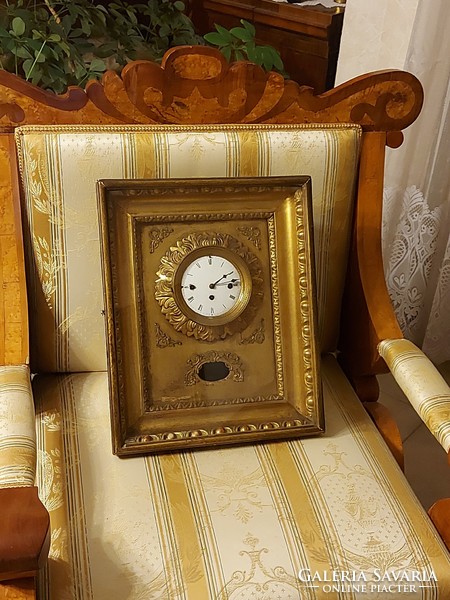 Antique fabulous Biedermeier frame clock!
