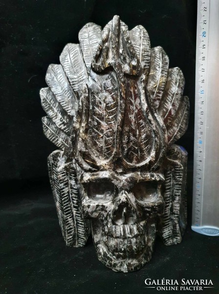 Annual sale! A curiosity!!! Astrophilite Indian crystal skull 3250 gr!!!!