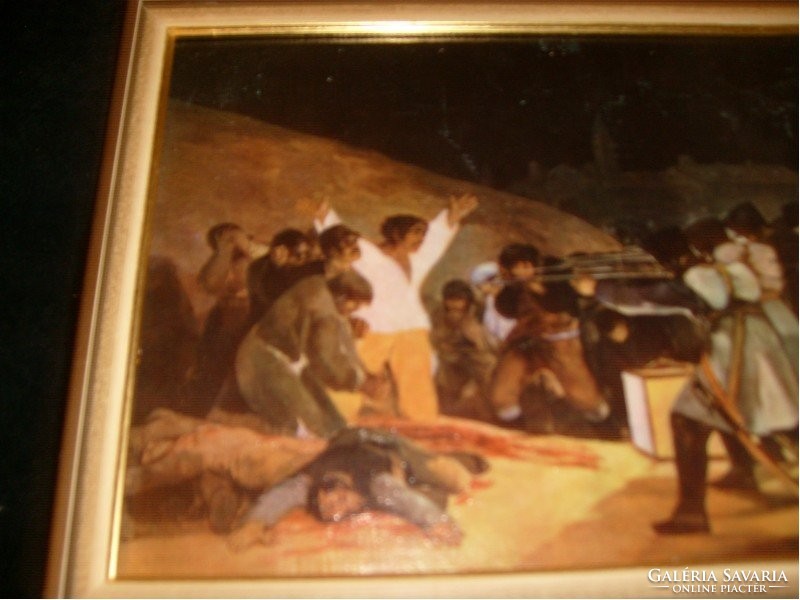 M 10 Goya, 1808 festmény reprodukciója nyomat ritkaság 29x22 cm