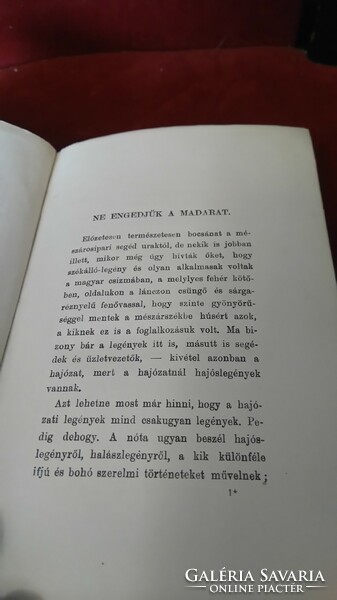 Első kiadás 1911! TÖMÖRKÉNY ISTVÁN: NE ENGEDJÜK A MADARAT..S MÁS HOLMIK (ELBESZÉLÉSEK) FRANKLIN GYŰJ