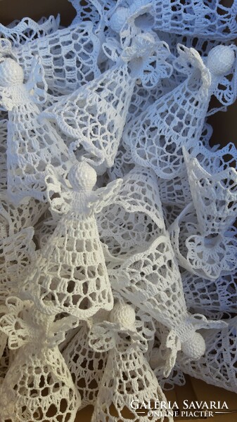 Wonderful quality handmade crocheted angel neck approx. 9 cm
