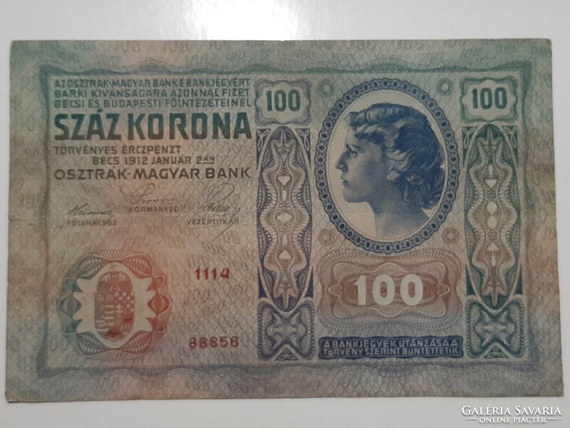 100 korona 1912  VF-