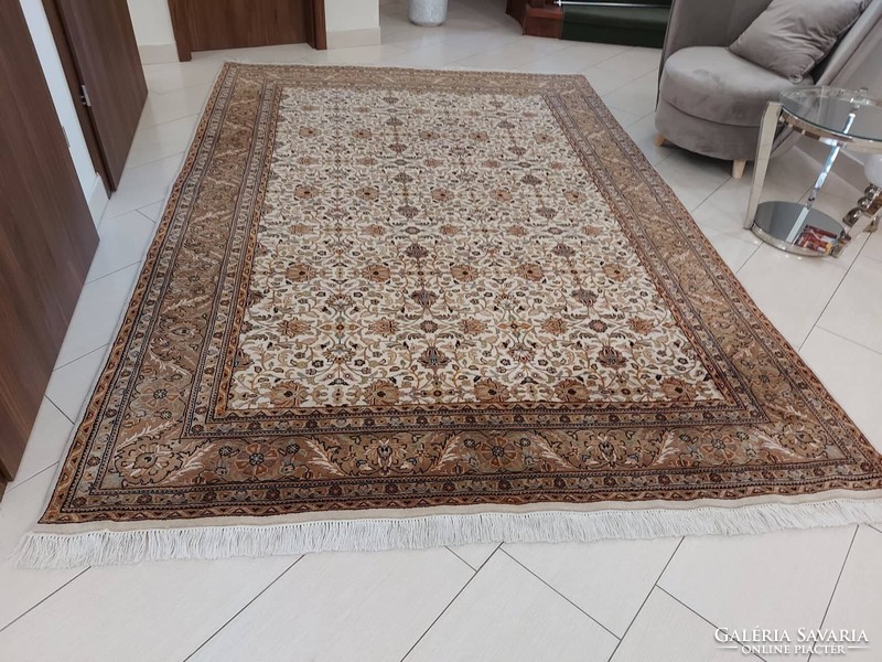 Álomszép tabríz 205x311 kézi csomózású gyapjú perzsa szőnyeg MM_72