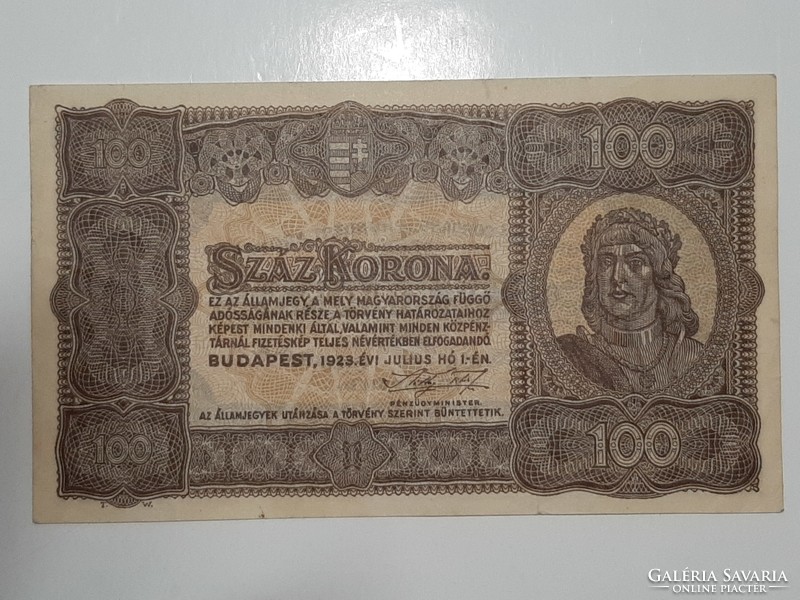 100 korona 1923  aUNC !!