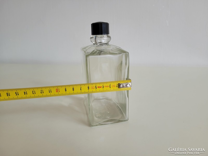 Régi nagy parfümös üveg Molnar & Moser Eau de Cologne kölnis palack 15 cm