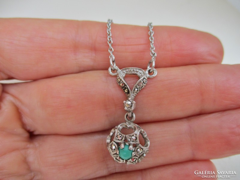 Beautiful antique silver turquoise necklaces