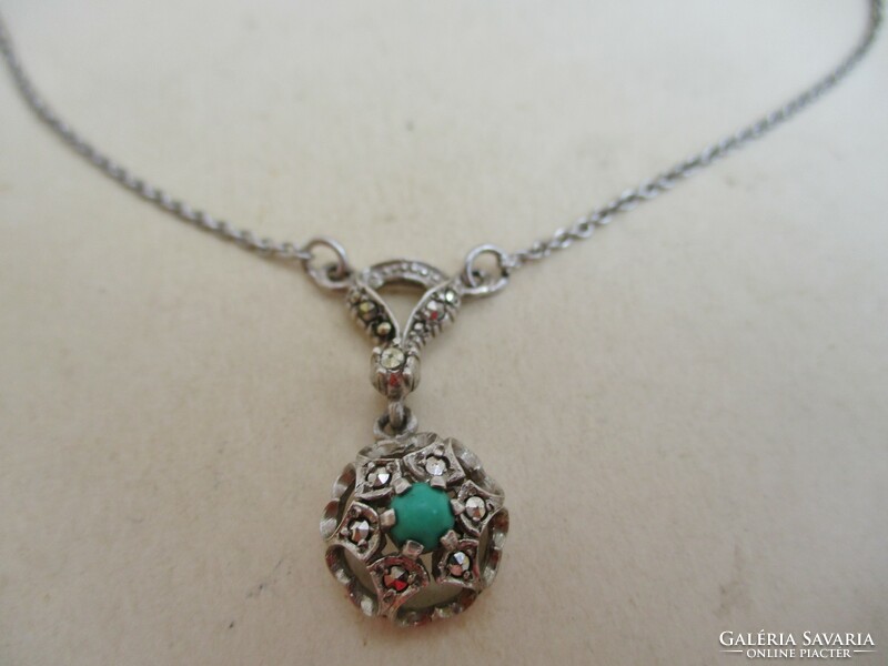 Beautiful antique silver turquoise necklaces