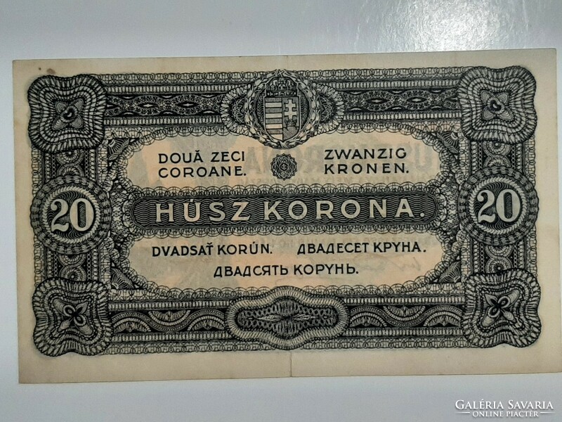 20 Korona 1920 point between serial numbers