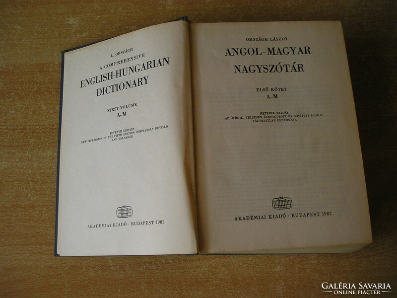English-Hungarian dictionary 1-2.