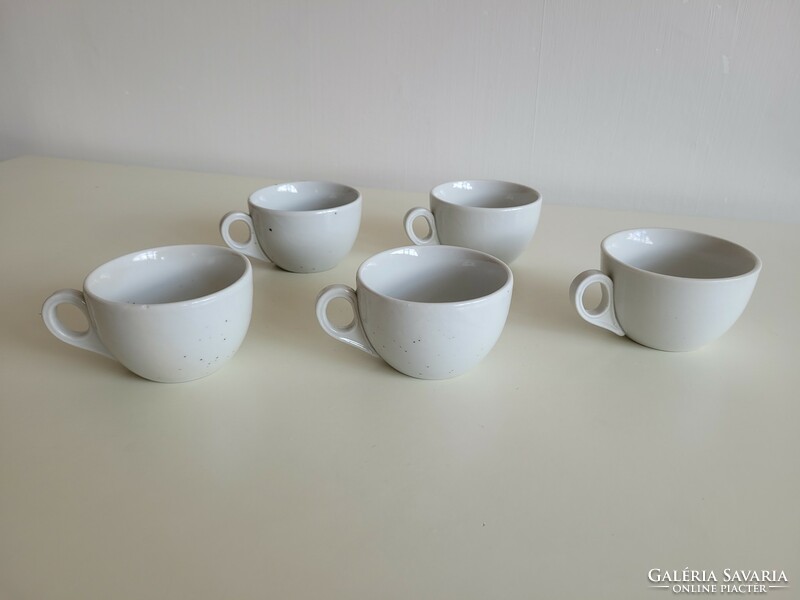 Old Zsolnay porcelain cup with white shield seal 5 pcs