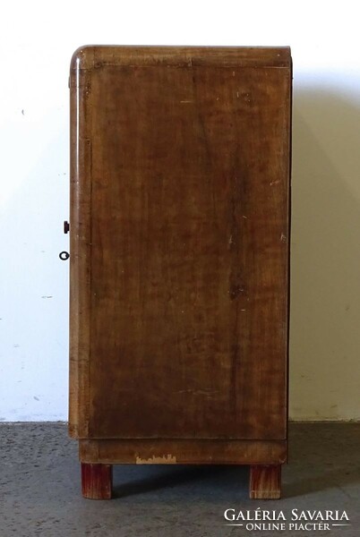 1K307 old art deco record cabinet 87 x 68 cm