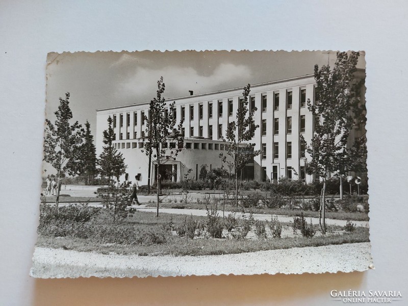 Old postcard photo postcard stalinváros stk clinic