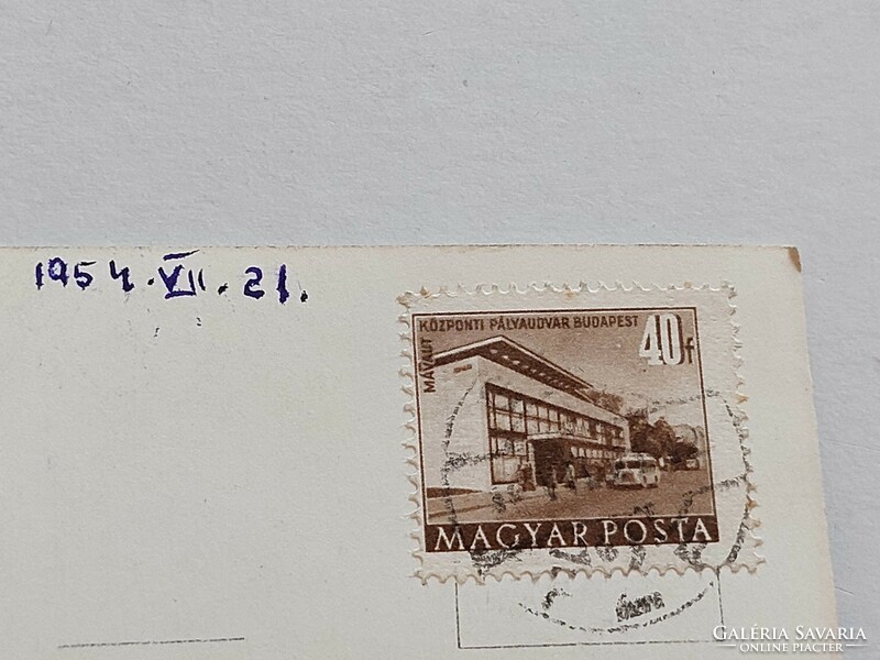Régi képeslap fotó levelezőlap 1954 Győr
