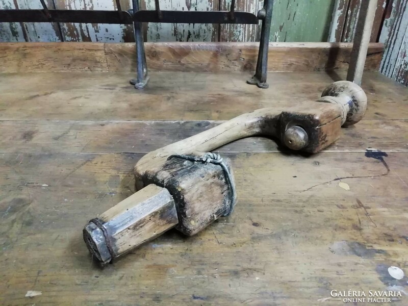 Wooden drill, wooden drill, old carpentry tool, wooden drill