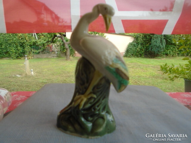 Altwien porcelain - crane bird small error advertising price