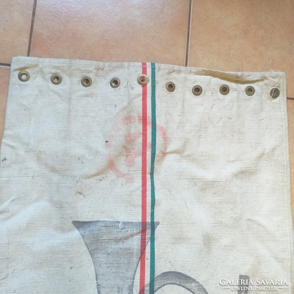 Old national striped mail bag 110x60 cm