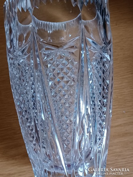 The crystal vase is flawless