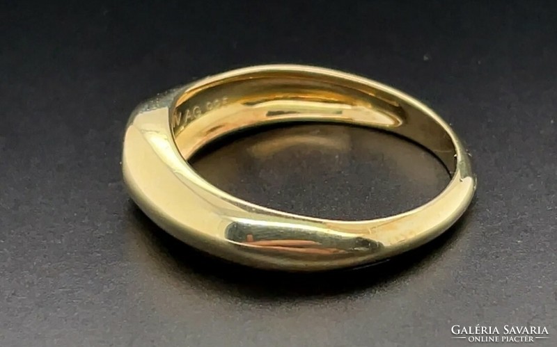Blue zircon gemstone ring, 925, size 57 new