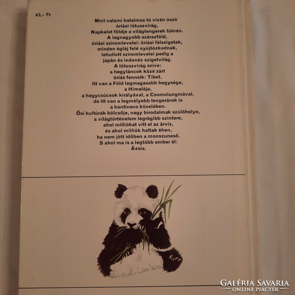 Balázs Dénes: Ázsia   Képes földrajz sorozat   Móra Ferenc Könyvkiadó 1983