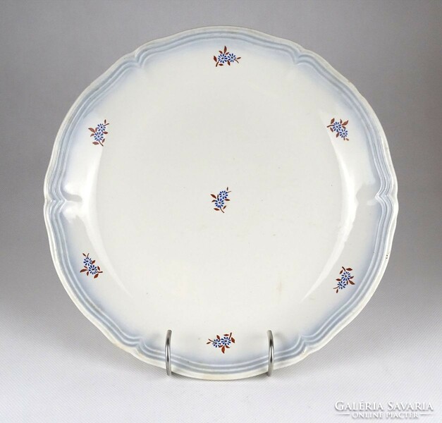 1I216 old large granite porcelain serving bowl tray 29 cm