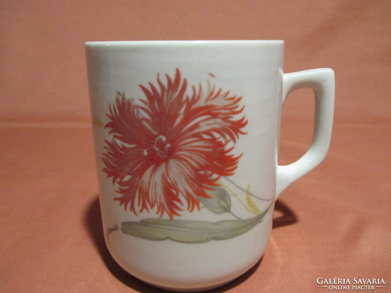 Zsolnay mug with a rare floral pattern, cup