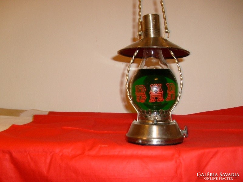 Miner's lamp, storm lamp style metal-glass battery liquid-filled lamp, rarity lighting decoration