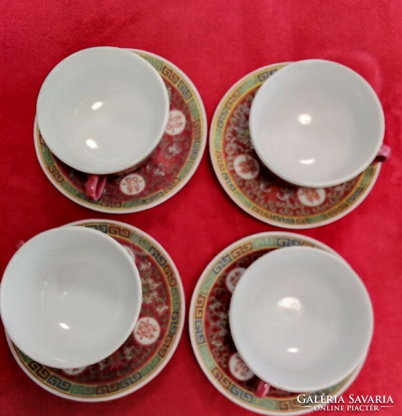 Jingdezhen kínai porcelán teás csészék-aljukkal eladó