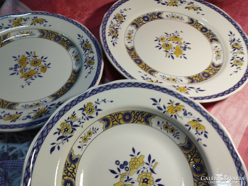 Saxon Blue, Giordano , 3 darabos tányér készlet